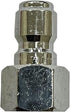 Simpson Cleaning 7100020 Replacement QC Plug for Pressure Washer Hose Up to 4500 PSI, Steel, 3/8-Inch FNPT, Silver...