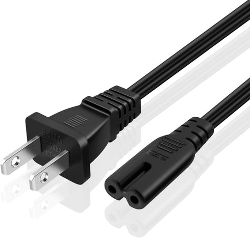 TNP 2 Prong Power Cord NEMA 1-15P to IEC320 C7 Power Cable Replacement for PS5 & PS4, Power Cord for Xbox Series S/X, Xbox One S/X, Printers, Soun...