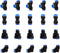 zjxed 20pcs 8mm Quick Connect Air Hose Connector Fittings, 8mm Push to Connect Fittings, Pneumatic Fittings Kit For 5/16" Tube OD...