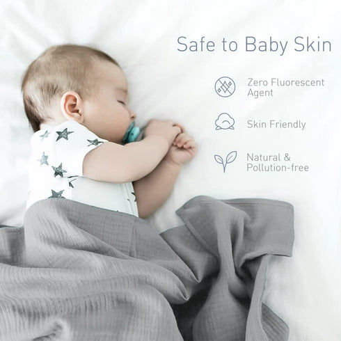2 Pack in 1 Newborn Baby Swaddle Blanket Unisex Swaddle Wrap Soft Silky Muslin Swaddle Blankets Neutral Receiving Blanket for Newborn Boys and Gir...