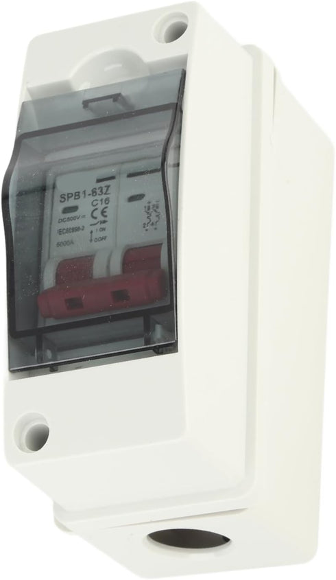 Miniature Circuit Breaker for Solar Panels Outdoor Waterproof Solar Disconnect Switch with IP65 Rating DIN Rail Enclosure and RV Breaker Box for D...