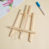 11" Small Tabletop Display Stand A-Frame Artist Easel, Beechwood Tripod, Painting Party Easel for Students Classroom Table...