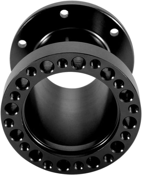 3inch Universal Car Aluminium Steering Wheel Hub Spacer Steering Adapter Kit (Black)...