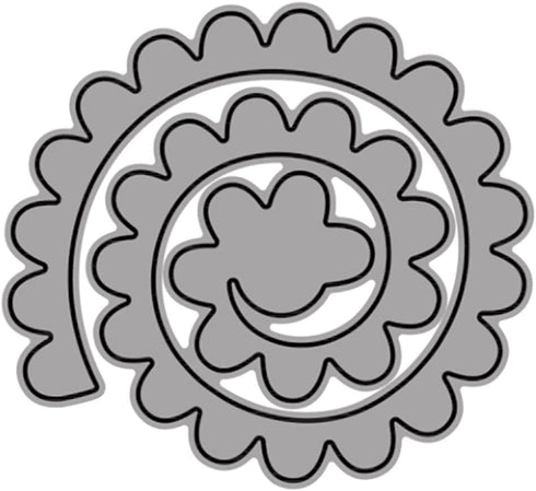 3D Spiral Flower Metal Die Cuts,3D Flower Garland Wedding Cutting Dies Cut Stencils for DIY Scrapbooking Photo Decorative Embossing Paper Dies for...