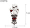 Vintage Skeleton Hand Lapel Brooch Pin for Women Men Girls Rhinestone Red Crystal Skull Halloween Pins Clip Sweater Dress Suit Backpack Brooches P...