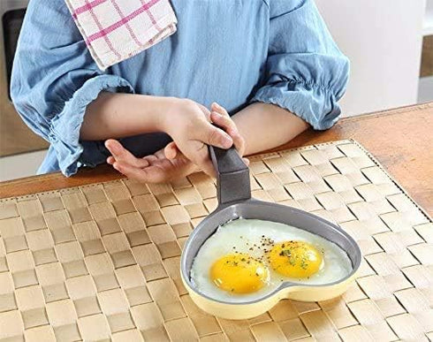 Neoflam 5.5'' Ceramic Nonstick Little Shaped, Frying Griddle Pan, Shaper Mini Pancake Waffle Maker with Heat Resistant Handle for Breakfast Scramb...