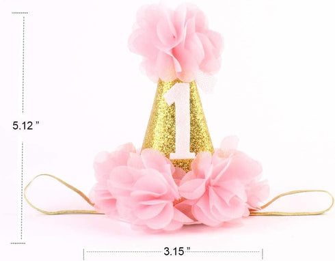 1st birthday Headband Baby First Birthday Hat Party Wear...