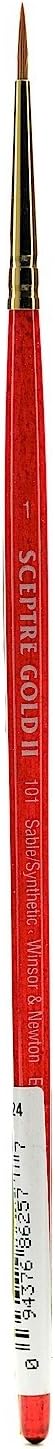 Winsor & Newton Sceptre Gold II Series 101 Short Handle Brush-Round #1...