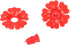 CHICIRIS Hummingbird Feeder Flowers,30 Set Hanging Hummingbird Feeder Parts for Hummingbird Feeder Garden Outdoors Supplies (Red)...