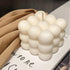 Bubble Candle Soy Wax Scented Cube Candle for Home Decor - Freesia and Bluebell Fragrance (White Blue)...