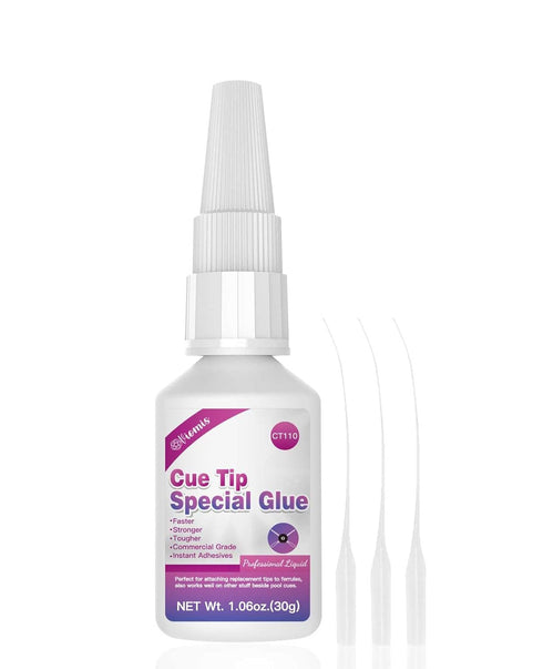 30ml Pool Cue Tip Glue - Quick-Drying Billiard Cue Tip Repair Tool - Strong Bonding Glue for Pool Cue Accessories - No Tip Clamp Needed...