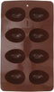 Amosfun Silicone Baking Cake Mold 8-Cavity Easter Egg Shaped Molds for Diy Cooking Perfect for Chocolate Muffins and Cakes - Coffee Color 10.62 X ...