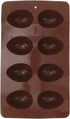 Amosfun Silicone Baking Cake Mold 8-Cavity Easter Egg Shaped Molds for Diy Cooking Perfect for Chocolate Muffins and Cakes - Coffee Color 10.62 X ...