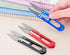 2PCS Metal U-shaped Grip Sewing Scissors Yarn Thread Tailors Cutter Mini Small Snips Trimming Nipper - Great for Stitch,DIY Supplies (Color Random...