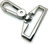 YIXI-SBest 5 Pcs 1.5" (38 mm) Inside Diameter D Ring High-Grade Luggage Buckle Lobster Clasp Claw Swivel for Strap Push Gate Lobster Clasps Hooks ...