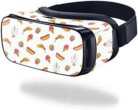 MightySkins Skin Compatible with Samsung Gear VR (Original) wrap Cover Sticker Skins Food Junkie...