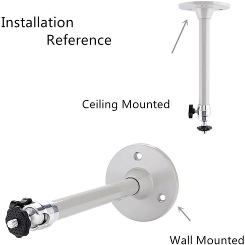 Wall Ceiling Mount Hanger 5KG Load Mounting Bracket for Mini Projector Camera (Silver-Mini)...