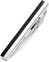 HONEY BEAR Mens Tie Clip Bar for Normal Size Tie Wedding Gift 5.5cm Silver Black...