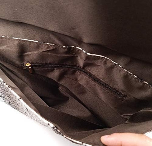 Newfancy Women Snakeskin Envelope Clutch Bag Crossbody Purses With Chains Evening Party Prom Shoulder Messenger Handbags...