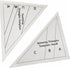 HONEYSEW Tumbling Triangles Template and Small Spinning Triangles Templates Set Quilting Tool for Fabric Cutting Quilting Template Stencil...