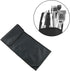 BBQ Tool Storage Bag Barbecue Hardware Tools Holder Pouch Camping Picnic Pouch for Camping Backyard Barbecue 18.5x9.6 Inch, Black...