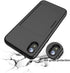 for iPhone x/xs with Card Holder,Credit Card Slot Protective Wallet Case (Black)...