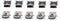10 Pcs Mini USB Type B Female Port 5-Pin 180 Degree SMD SMT PCB Jack Socket...