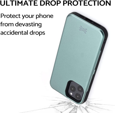 TORU CX PRO for iPhone 12 Pro Max Case Wallet | Protective Shockproof Heavy Duty Cover with Hidden Card Holder & Card Slot | Mirror & Wrist Strap ...
