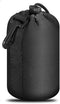 Camera Lens Case, Black Thick Protective Neoprene Small Camera Lens Bag 3.1x2.7inch(8x6.8cm) for DSLR Camera Small Lens...