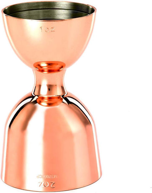 Barfly M37006CP Heavy-Duty Straight Rim Bell Jigger, 1 oz x 2 oz, Copper...