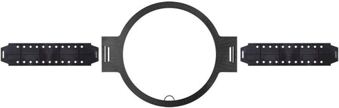 Monoprice Rough-in Speaker Bracket - For 8in Round Speakers, 10in Cutout Diameter, Black...