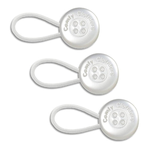 Premium 3-pack Of Collar Extenders (White) For Men And Women - Magic Extension For Shirts Of All Kinds, Soft & Elastic Design - Neck Button Extend...