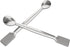 10 Pcs 2 in 1 Double Ended Lab Spoon Micro Lab Spatula Stainless Steel Lab Scoop Square & Flat Spoon End for Reagent Sampling, Mixing, Measuring...