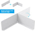 4 Pcs Gutter Valley Splash Guards,Rain Gutter Valley Roofing Gutter Guards, Diverter Roof Rain Diverter for House Shingle Roofs Corner (4)...