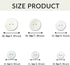 60 PACK Pearl Natural Shell Buttons,6 Sizes 2 Holes Mother of Pearl Sewing Buttons, 10mm/11.5mm/12.5mm/15mm/18mm/20mm Buttons for Sewing DIY Craft...