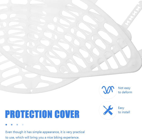 BESPORTBLE Bike Accessories Bike Rear Seat Plastic Protective Net Safety Kids Foot Guard, Plastic Rear-Wheel Protective Meshes, Bike Replacement P...