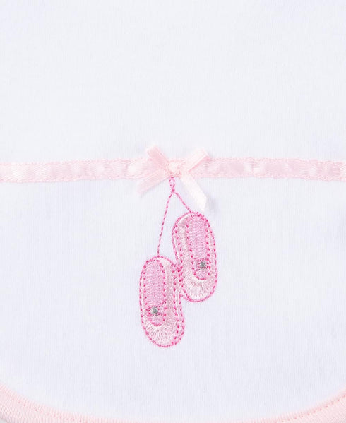 Little Me Baby Girls' 3 Piece Bib and Burp Set, Ballerina, Pink/Multi, One Size...