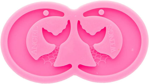 Super Glossy Moon Mermaid Silicone Mold Earring Epoxy Craft Silicone Molds Clay Mould DIY Necklace Jewelry Making Silicone Epoxy Molds Size S...
