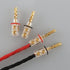 Viborg Audiocrast 4X HiFi Speaker Banana Plug Connectors 4MM BFA Type Dual Screws Locking Speaker Terminals with Heat Shrink Tubing + Allen Wrench...