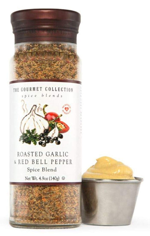 The Gourmet Collection Spice Blends Roasted Garlic and Red Bell Pepper Blend - Garlic Powder Seasoning for Cooking - Salt Free - Seafood, Meat, Eg...