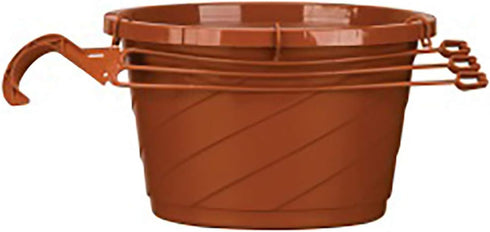 The HC Companies 12 Inch Euro Hanging Planter - Plastic Garden Hanging Baskets for Outdoor Plants, Clay...