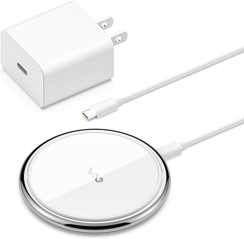 Magnetic Wireless Charger with PD Adapter,Vebach Wireless Charging Pad Mag-Safe Charger Compatible with iPh 15/14/14 Pro/14 Plus/14 Pro Max/iPh 13...