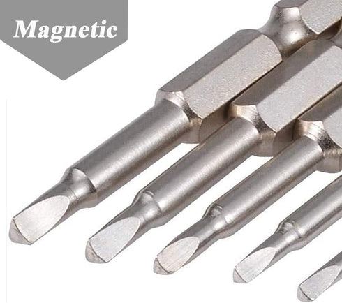 6 Piece Magnetic Triangular Screwdriver Bit Set, S2 Steel Triangular Screwdriver Bits 1/4 Inch Hex Triangle Drill, 50 mm Length...