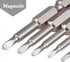 6 Piece Magnetic Triangular Screwdriver Bit Set, S2 Steel Triangular Screwdriver Bits 1/4 Inch Hex Triangle Drill, 50 mm Length...