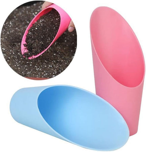 Black Bonsai Soil Scoops,Plastic Garden Soil Scoops,Colorful Gardening Tools Potting Scoopers Bucket Shovel for Flower Planting,Bonsai,Potting Gar...