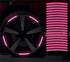 20PCS Reflective Car Wheel Decorative Stripe Stickers, Night Safety Warning Stickers, Anti-Scratch Reflective Stickers Car Motorcycle Wheel Safety...