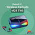 M28 Wireless Earbuds TWS Bluetooth 5.1 Earphones Touch Control Headphones Microphone Mirror Screen LED Display HD Sound & Stable Connection......