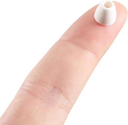 uxcell 200pcs Ceramic Electrical Insulator, 3mm Dia Tapered Porcelain Tube Ceramic Beads, High Temperature Max 1000C for Oven...