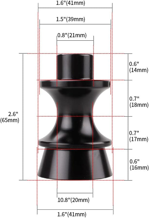 Billet Aluminum Reverse Lockout Shift Knob Lever Gear knob Aluminum Alloy Shift Knob Reverse LockoutLifter Up for Subaru BRZ Toyota FT86 GT86 (Bla...