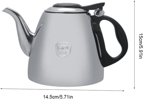 Tea Kettle, Stainless Steel Stove-top Teapot with Heat Resistant Handle for Home Office Boiling Water, Tea, Coffee(1.5L)...